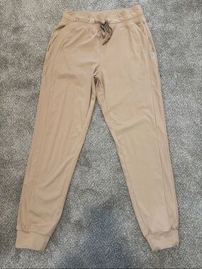 Women’s Tan Drawstring Jogger Pants